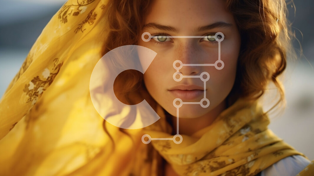 Intra Συλλεκτικό Ξύλινο Παζλ Plywood  4mm - Εκπληκτικό πορτρέτο μιας γυναίκας με μακριά σγουρά κόκκινα μαλλιά Σε Ξύλινο Κουτί - Διαστάσεις Puzzle: 10x10 cm – 25 κομμάτια