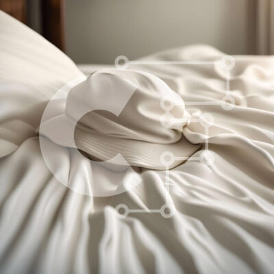 Intra Συλλεκτικό Ξύλινο Παζλ Plywood 4mm - Μινιμαλιστικό λευκό καπέλο σε λευκό σεντόνι Σε Ξύλινο Κουτί - Διαστάσεις Puzzle: 10x10 cm – 25 κομμάτια - Image 1