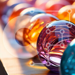 Intra Συλλεκτικό Ξύλινο Παζλ Plywood  4mm - Ζωντανά γυάλινα αντικείμενα διακοσμητικά διατεταγμένα σε τραπέζι Σε Ξύλινο Κουτί - Διαστάσεις: 10x10 cm – 25 κομμάτια