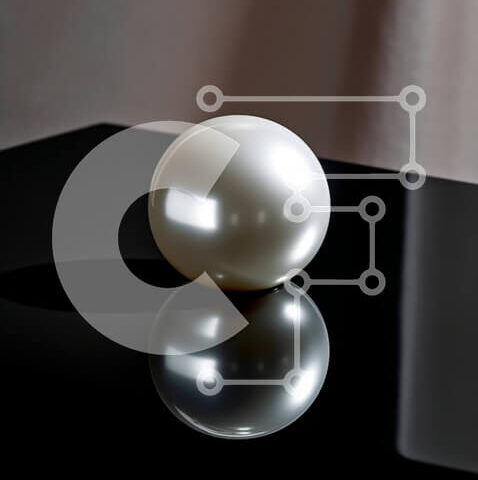 Intra Συλλεκτικό Ξύλινο Παζλ Plywood  4mm - Όμορφη εικόνα ενός λευκού μαργαριταριού σε μια μαύρη επιφάνεια Σε Ξύλινο Κουτί - Διαστάσεις: 10x10 cm – 25 κομμάτια - Image 1