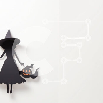 Intra Συλλεκτικό Ξύλινο Παζλ Plywood  4mm - Ασπρόμαυρη χάρτινη μάγισσα με νυχτερίδες Σε Ξύλινο Κουτί - Διαστάσεις Puzzle: 10x10 cm – 25 κομμάτια - Image 1