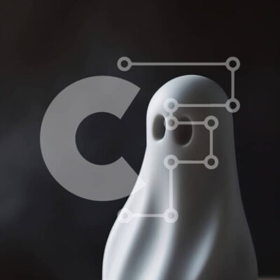 Intra Συλλεκτικό Ξύλινο Παζλ Plywood  4mm - Λευκό ειδώλιο φάντασμα που στέκεται στο σκοτάδι Σε Ξύλινο Κουτί - Διαστάσεις Puzzle: 10x10 cm – 25 κομμάτια - Image 1