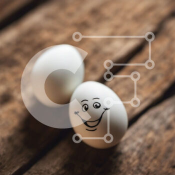 Intra Συλλεκτικό Ξύλινο Παζλ Plywood  4mm - Αυγά Smiley Face Σε Ξύλινο Κουτί - Διαστάσεις Puzzle: 10x10 cm – 25 κομμάτια - Image 1