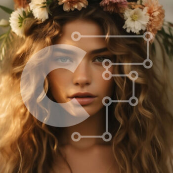 Intra Συλλεκτικό Ξύλινο Παζλ Plywood  4mm - Γαλήνιο πορτρέτο μιας νεαρής γυναίκας με μακριά ξανθά μαλλιά Σε Ξύλινο Κουτί - Διαστάσεις Puzzle: 10x10 cm – 25 κομμάτια - Image 1