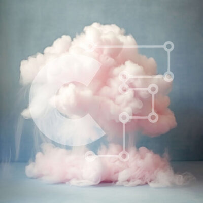 Intra Συλλεκτικό Ξύλινο Παζλ Plywood  4mm - Όμορφη εικόνα ενός ροζ σύννεφου στον ουρανό Σε Ξύλινο Κουτί - Διαστάσεις: 10x10 cm – 25 κομμάτια - Image 1