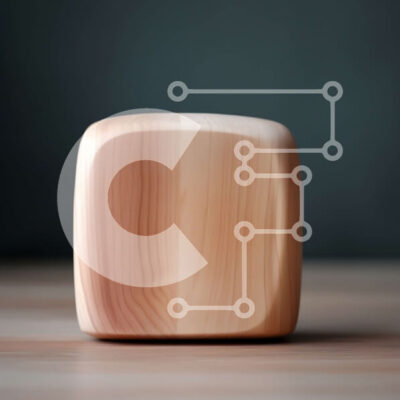 Intra Συλλεκτικό Ξύλινο Παζλ Plywood  4mm - Ξύλινο μπλοκ με φινίρισμα από φυσικό ξύλο σε σκούρο ξύλινο τραπέζι Σε Ξύλινο Κουτί - Διαστάσεις: 10x10 cm – 25 κομμάτια - Image 1