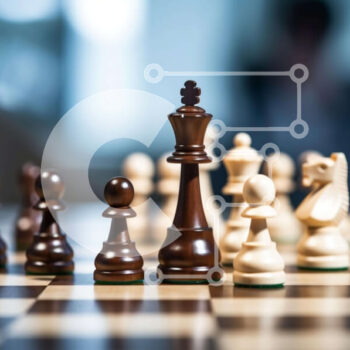 Intra Συλλεκτικό Ξύλινο Παζλ Plywood  4mm - Σκακιέρα με κομμάτια και στρατηγική σκέψη Σε Ξύλινο Κουτί - Διαστάσεις Puzzle: 10x10 cm – 25 κομμάτια - Image 1