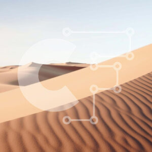 Intra Συλλεκτικό Ξύλινο Παζλ Plywood  4mm - Τοπίο της ερήμου με τους αμμόλοφους και το αεροπλάνο Σε Ξύλινο Κουτί - Διαστάσεις: 10x10 cm – 25 κομμάτια