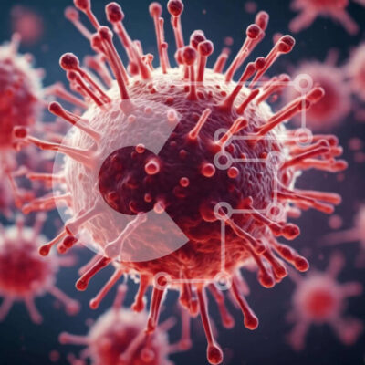 Intra Συλλεκτικό Ξύλινο Παζλ Plywood  4mm - Επίδραση του κορωνοϊού στην ανθρώπινη υγεία - τρισδιάστατη εικόνα Σε Ξύλινο Κουτί - Διαστάσεις Puzzle: 10x10 cm – 25 κομμάτια - Image 1