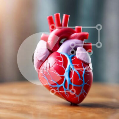 Intra Συλλεκτικό Ξύλινο Παζλ Plywood  4mm - Παιχνίδι μοντέλο καρδιάς για ιατρική μελέτη Σε Ξύλινο Κουτί - Διαστάσεις Puzzle: 10x10 cm – 25 κομμάτια - Image 1