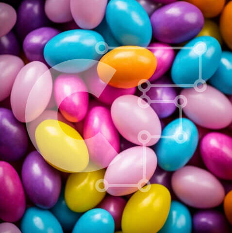 Intra Συλλεκτικό Ξύλινο Παζλ Plywood 4mm - Ποικιλία από ζαχαρωτά αυγά για γιορτές και γιορτές Σε Ξύλινο Κουτί - Διαστάσεις: 10x10 cm – 25 κομμάτια - Image 1