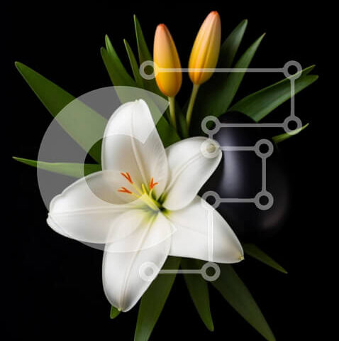 Intra Συλλεκτικό Ξύλινο Παζλ Plywood 4mm - Πασχαλινή γιορτή με λουλούδια και αυγά Σε Ξύλινο Κουτί - Διαστάσεις: 10x10 cm – 25 κομμάτια - Image 1