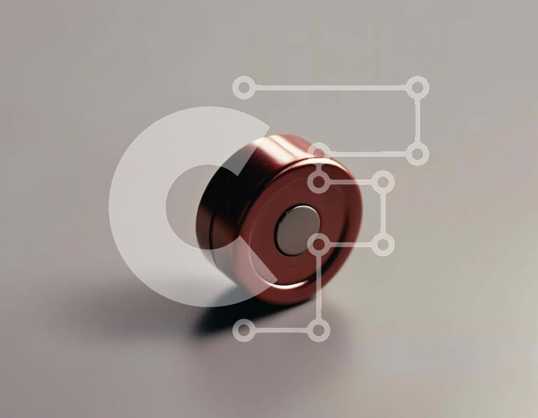 Intra Συλλεκτικό Ξύλινο Παζλ Plywood  4mm - Μικρό κόκκινο αντικείμενο σε γκρίζα επιφάνεια Σε Ξύλινο Κουτί - Διαστάσεις: 10x10 cm – 25 κομμάτια