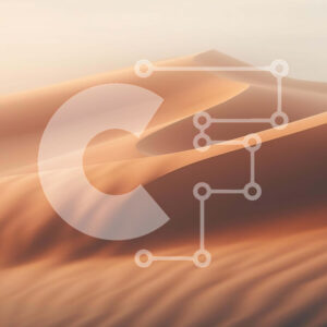 Intra Συλλεκτικό Ξύλινο Παζλ Plywood  4mm - Τοπίο της ερήμου με αμμόλοφους και iPhone Σε Ξύλινο Κουτί - Διαστάσεις: 10x10 cm – 25 κομμάτια