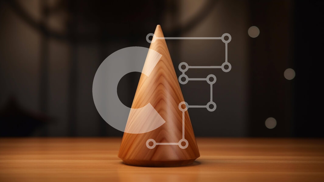 Intra Συλλεκτικό Ξύλινο Παζλ Plywood  4mm - Ξύλινος κώνος σε ημιτελές ξύλινο τραπέζι με ρολόγια στο φόντο Σε Ξύλινο Κουτί - Διαστάσεις: 10x10 cm – 25 κομμάτια