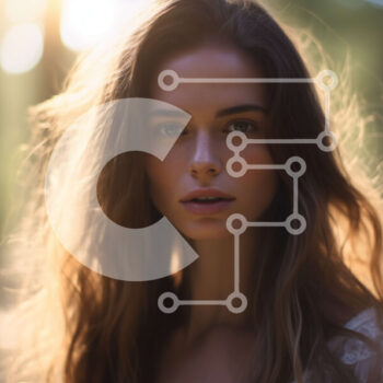 Intra Συλλεκτικό Ξύλινο Παζλ Plywood  4mm - Όμορφη γυναίκα με μακριά μαλλιά που ρέουν στο δάσος Σε Ξύλινο Κουτί - Διαστάσεις Puzzle: 10x10 cm – 25 κομμάτια - Image 1