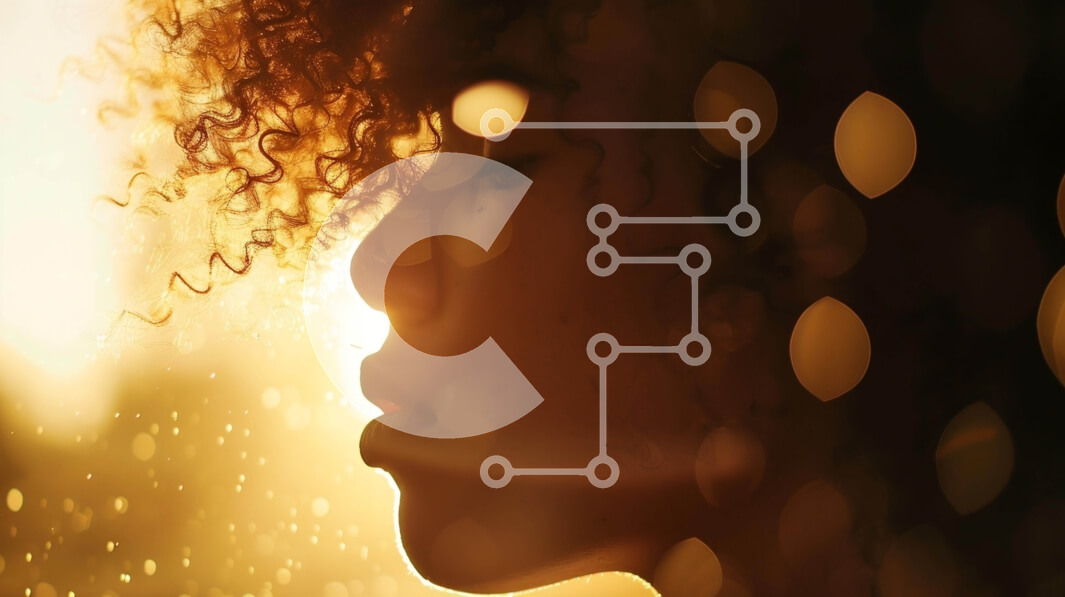 Intra Συλλεκτικό Ξύλινο Παζλ Plywood  4mm - Γυναίκα με σγουρά μαλλιά στη βροχή Σε Ξύλινο Κουτί - Διαστάσεις Puzzle: 10x10 cm – 25 κομμάτια