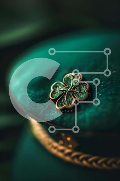 Intra Συλλεκτικό Ξύλινο Παζλ Plywood  4mm - Πράσινο καπέλο με τριφύλλι για την ημέρα του Αγίου Πατρικίου Σε Ξύλινο Κουτί - Διαστάσεις: 10x10 cm – 25 κομμάτια