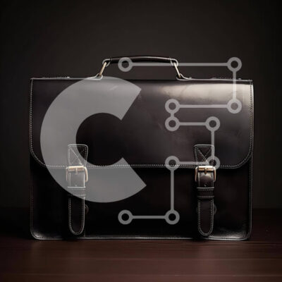 Intra Συλλεκτικό Ξύλινο Παζλ Plywood  4mm - Μαύρος χαρτοφύλακας σε ημιτελές ξύλινο τραπέζι Σε Ξύλινο Κουτί - Διαστάσεις: 10x10 cm – 25 κομμάτια - Image 1