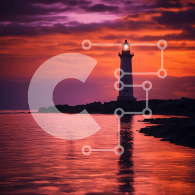 Intra Συλλεκτικό Ξύλινο Παζλ Plywood 4mm - Φάρος στο ηλιοβασίλεμα στο νερό Σε Ξύλινο Κουτί - Διαστάσεις: 10x10 cm – 25 κομμάτια - Image 1