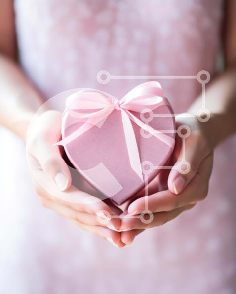 Intra Συλλεκτικό Ξύλινο Παζλ Plywood  4mm - Κουτί δώρου σε σχήμα καρδιάς για την ημέρα του Αγίου Βαλεντίνου Σε Ξύλινο Κουτί - Διαστάσεις: 10x10 cm – 25 κομμάτια