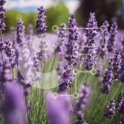 Intra Συλλεκτικό Ξύλινο Παζλ Plywood 4mm - Πεδίο λεβάντας σε πλήρη άνθιση Σε Ξύλινο Κουτί - Διαστάσεις: 10x10 cm – 25 κομμάτια - Image 1