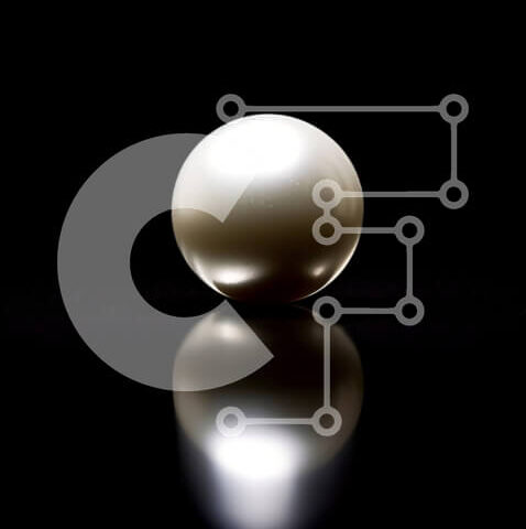 Intra Συλλεκτικό Ξύλινο Παζλ Plywood  4mm - Λευκό μαργαριτάρι σε μαύρη επιφάνεια Σε Ξύλινο Κουτί - Διαστάσεις: 10x10 cm – 25 κομμάτια - Image 1