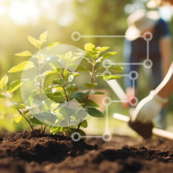 Intra Συλλεκτικό Ξύλινο Παζλ Plywood  4mm - Ομάδα ανθρώπων που κηπουρεύουν σε ένα πάρκο Σε Ξύλινο Κουτί - Διαστάσεις Puzzle: 10x10 cm – 25 κομμάτια - Image 1