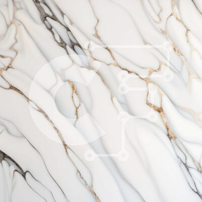 Intra Συλλεκτικό Ξύλινο Παζλ Plywood  4mm - Εκπληκτικός λευκός μαρμάρινος τοίχος με χρυσές φλέβες Σε Ξύλινο Κουτί - Διαστάσεις Puzzle: 10x10 cm – 25 κομμάτια - Image 1