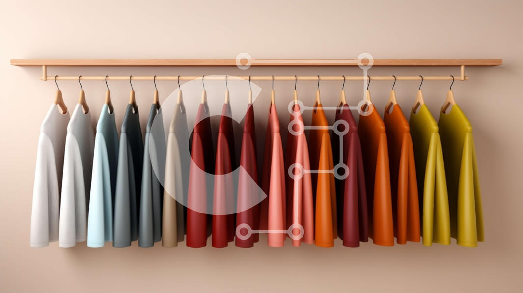 Intra Συλλεκτικό Ξύλινο Παζλ Plywood  4mm - Πολύχρωμα πουκάμισα κρεμασμένα σε ξύλινη κρεμάστρα Σε Ξύλινο Κουτί - Διαστάσεις Puzzle: 10x10 cm – 25 κομμάτια