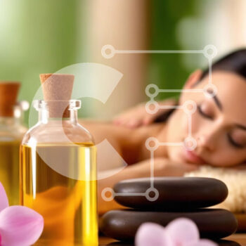 Intra Συλλεκτικό Ξύλινο Παζλ Plywood  4mm - Γυναίκα που απολαμβάνει θεραπεία σπα με αιθέρια έλαια και πέτρες Σε Ξύλινο Κουτί - Διαστάσεις Puzzle: 10x10 cm – 25 κομμάτια - Image 1