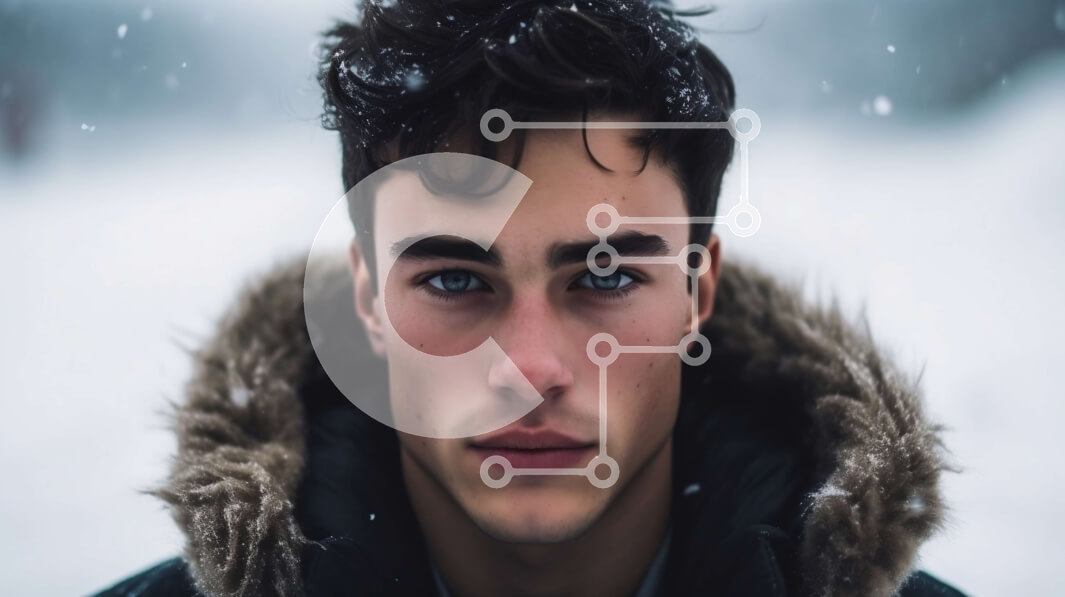 Intra Συλλεκτικό Ξύλινο Παζλ Plywood  4mm - Κομψός νεαρός άνδρας στο χιόνι | Δωρεάν στοκ φωτογραφίες Σε Ξύλινο Κουτί - Διαστάσεις Puzzle: 10x10 cm – 25 κομμάτια