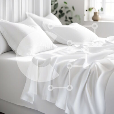 Intra Συλλεκτικό Ξύλινο Παζλ Plywood  4mm - Άνετο και μοντέρνο υπνοδωμάτιο με λευκό κρεβάτι Σε Ξύλινο Κουτί - Διαστάσεις Puzzle: 10x10 cm – 25 κομμάτια - Image 1