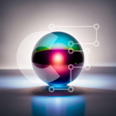 Intra Συλλεκτικό Ξύλινο Παζλ Plywood  4mm - Μυστηριώδης και συναρπαστική εικόνα μιας πολύχρωμης ιριδίζουσας μπάλας Σε Ξύλινο Κουτί - Διαστάσεις Puzzle: 10x10 cm – 25 κομμάτια - Image 1