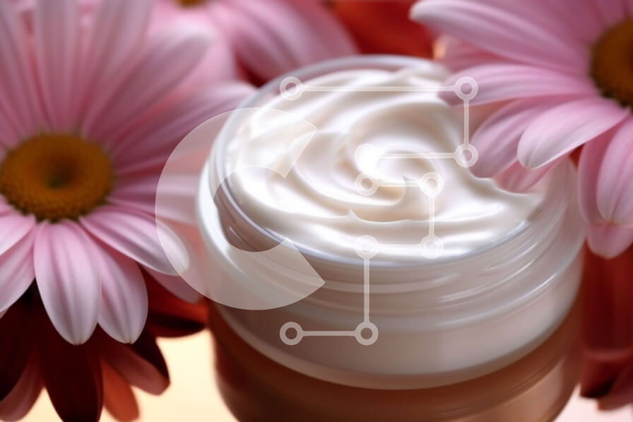 Intra Συλλεκτικό Ξύλινο Παζλ Plywood  4mm - Λευκό βάζο κρέμας με ροζ λουλούδια - Φωτογραφία Αρχείου Σε Ξύλινο Κουτί - Διαστάσεις Puzzle: 10x10 cm – 25 κομμάτια