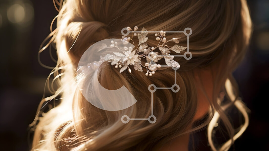 Intra Συλλεκτικό Ξύλινο Παζλ Plywood  4mm - Εκπληκτική εικόνα μιας νύφης με λευκό νυφικό με χάντρες στο κεφάλι Σε Ξύλινο Κουτί - Διαστάσεις Puzzle: 10x10 cm – 25 κομμάτια