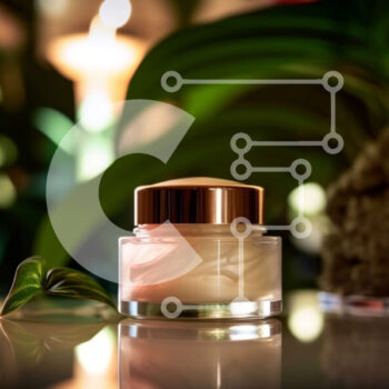 Intra Συλλεκτικό Ξύλινο Παζλ Plywood  4mm - Πολυτελής ενυδατική κρέμα σε γυάλινο βάζο σε ξύλινο τραπέζι Σε Ξύλινο Κουτί - Διαστάσεις Puzzle: 10x10 cm – 25 κομμάτια - Image 1