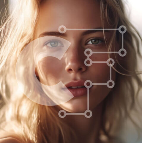 Intra Συλλεκτικό Ξύλινο Παζλ Plywood 4mm - Πανέμορφη γυναίκα με φυσική, λαμπερή επιδερμίδα Σε Ξύλινο Κουτί - Διαστάσεις Puzzle: 10x10 cm – 25 κομμάτια - Image 1