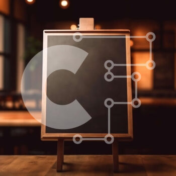 Intra Συλλεκτικό Ξύλινο Παζλ Plywood  4mm - Μαυροπίνακας με κιμωλία σε ζεστό περιβάλλον εστιατορίου Σε Ξύλινο Κουτί - Διαστάσεις Puzzle: 10x10 cm – 25 κομμάτια - Image 1