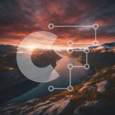 Intra Συλλεκτικό Ξύλινο Παζλ Plywood  4mm - Συναρπαστικό ορεινό τοπίο με ηλιοβασίλεμα και λίμνη Σε Ξύλινο Κουτί - Διαστάσεις: 10x10 cm – 25 κομμάτια - Image 1