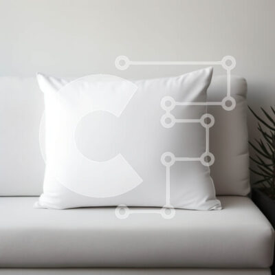 Intra Συλλεκτικό Ξύλινο Παζλ Plywood  4mm - Λευκός καναπές με φυτό σε γλάστρα Σε Ξύλινο Κουτί - Διαστάσεις Puzzle: 10x10 cm – 25 κομμάτια - Image 1