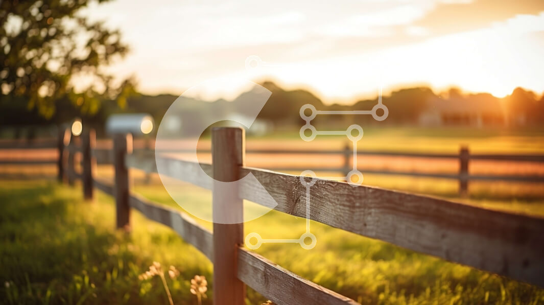 Intra Συλλεκτικό Ξύλινο Παζλ Plywood  4mm - Όμορφη εικόνα ενός ξεπερασμένου ξύλινου φράχτη στο ηλιοβασίλεμα Σε Ξύλινο Κουτί - Διαστάσεις: 10x10 cm – 25 κομμάτια