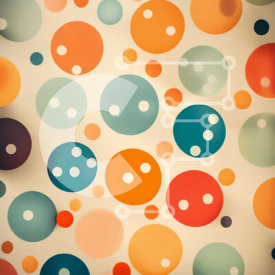 Intra Συλλεκτικό Ξύλινο Παζλ Plywood 4mm - Χωρίς ραφή πρότυπο πολύχρωμων κύκλων για γραφικό σχέδιο Σε Ξύλινο Κουτί - Διαστάσεις Puzzle: 10x10 cm – 25 κομμάτια - Image 1