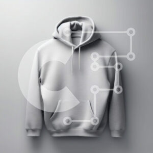 Intra Συλλεκτικό Ξύλινο Παζλ Plywood  4mm - Γκρι κουκούλα σε μια κρεμάστρα - Φωτογραφία Αρχείου Σε Ξύλινο Κουτί - Διαστάσεις Puzzle: 10x10 cm – 25 κομμάτια