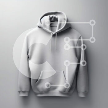 Intra Συλλεκτικό Ξύλινο Παζλ Plywood  4mm - Γκρι κουκούλα σε μια κρεμάστρα - Φωτογραφία Αρχείου Σε Ξύλινο Κουτί - Διαστάσεις Puzzle: 10x10 cm – 25 κομμάτια - Image 1