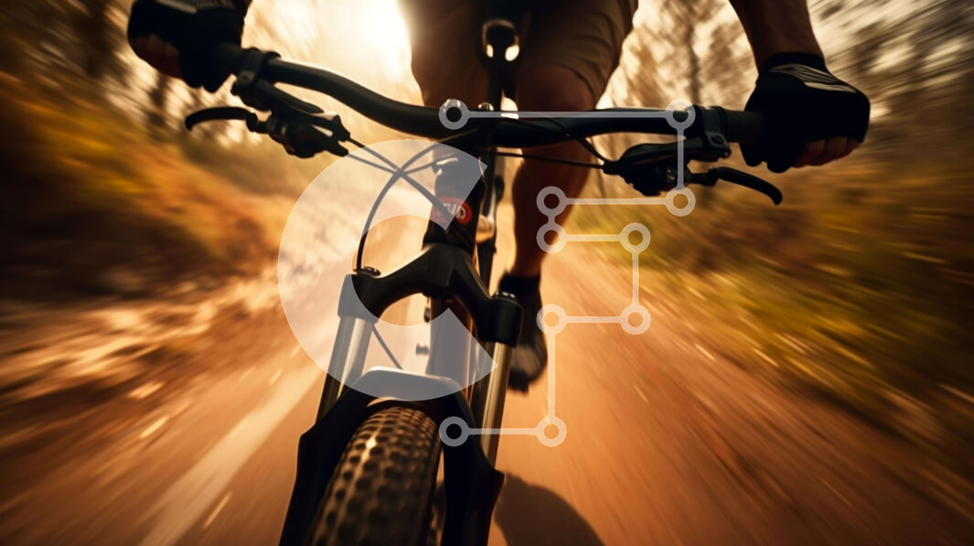 Intra Συλλεκτικό Ξύλινο Παζλ Plywood  4mm - Πρόσωπο που οδηγεί ποδήλατο στο δάσος Σε Ξύλινο Κουτί - Διαστάσεις Puzzle: 10x10 cm – 25 κομμάτια