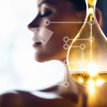 Intra Συλλεκτικό Ξύλινο Παζλ Plywood  4mm - Γυναίκα που κρατά σταγονίδιο λαδιού για περιποίηση δέρματος Σε Ξύλινο Κουτί - Διαστάσεις Puzzle: 10x10 cm – 25 κομμάτια - Image 1