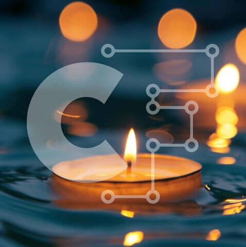 Intra Συλλεκτικό Ξύλινο Παζλ Plywood  4mm - Αναμμένα κεριά που επιπλέουν στο νερό για τελετουργία ή τελετή Σε Ξύλινο Κουτί - Διαστάσεις Puzzle: 10x10 cm – 25 κομμάτια - Image 1