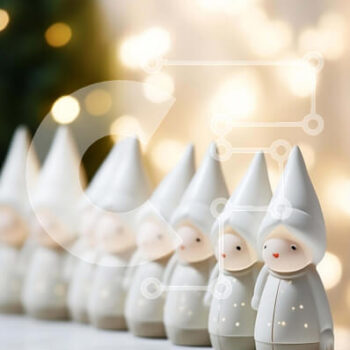 Intra Συλλεκτικό Ξύλινο Παζλ Plywood  4mm - Σειρά από λευκά αγαλματίδια σε αναμμένο φόντο Σε Ξύλινο Κουτί - Διαστάσεις Puzzle: 10x10 cm – 25 κομμάτια - Image 1