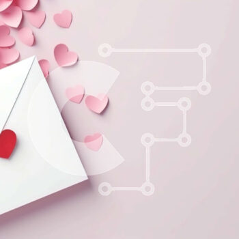 Intra Συλλεκτικό Ξύλινο Παζλ Plywood  4mm - Ρομαντικός φάκελος με καρδιές σε ροζ φόντο Σε Ξύλινο Κουτί - Διαστάσεις Puzzle: 10x10 cm – 25 κομμάτια - Image 1